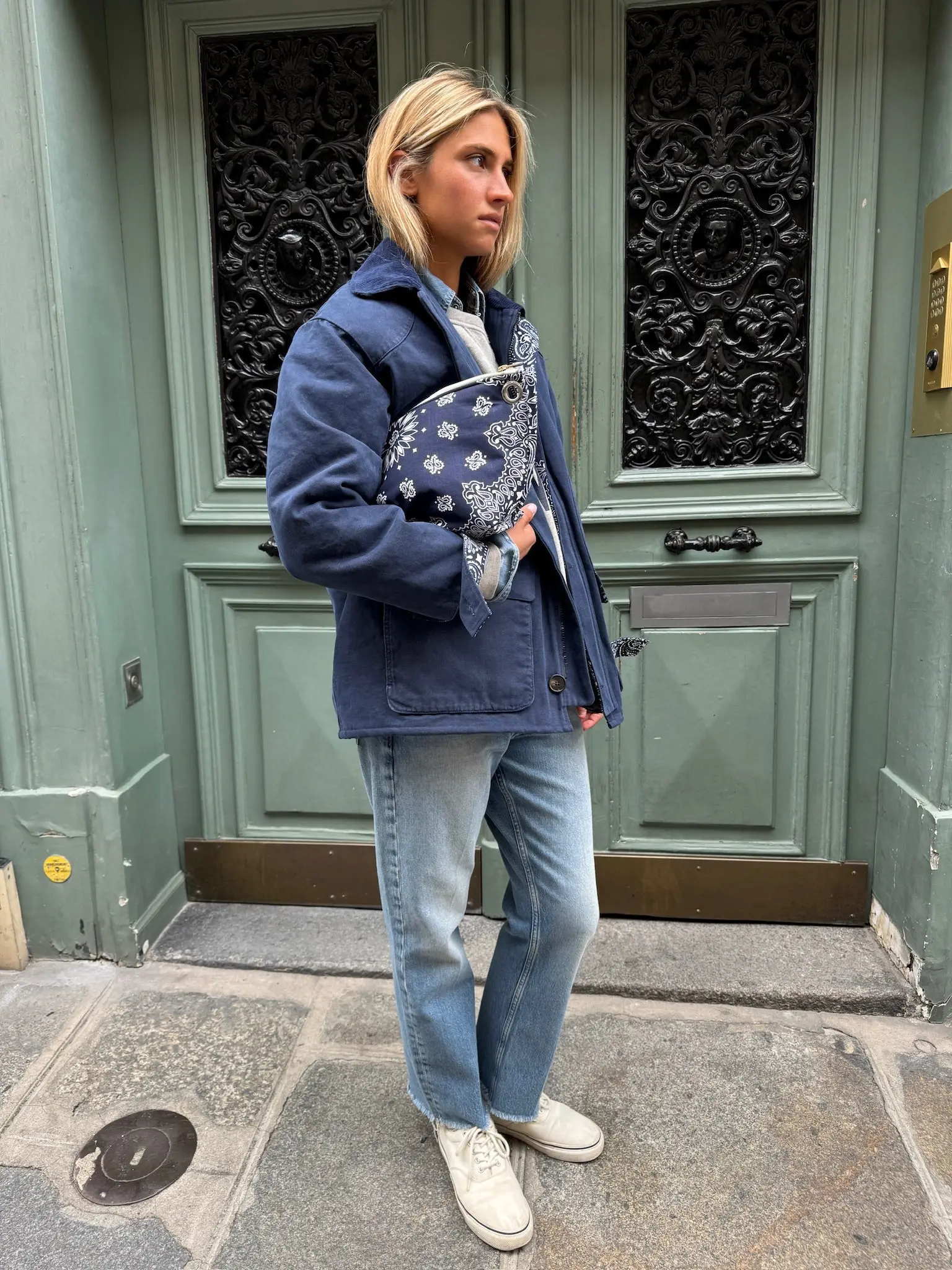 Barn Jacket -  Navy - Image 4