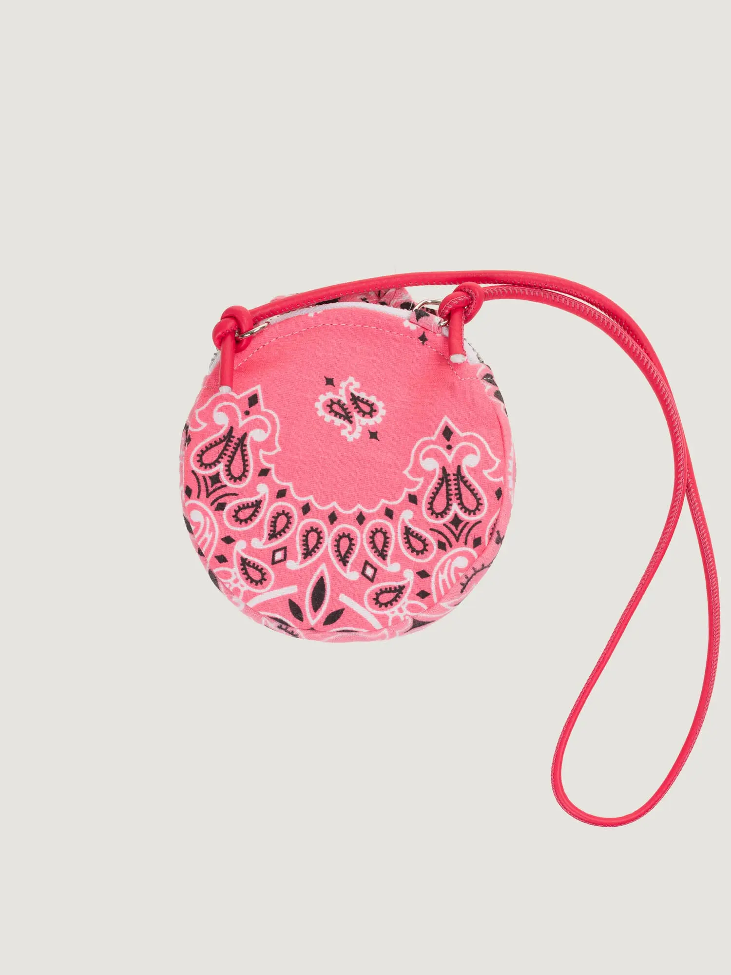 Bourse Brodée - HAPPY FACE - Strawberry Pink / Pale Pink - Image 3