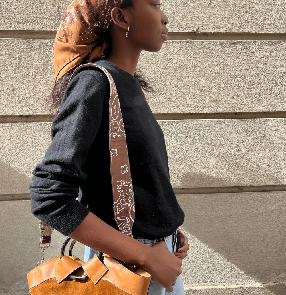 Grande Bandoulière - Marron / Beige - Image 3
