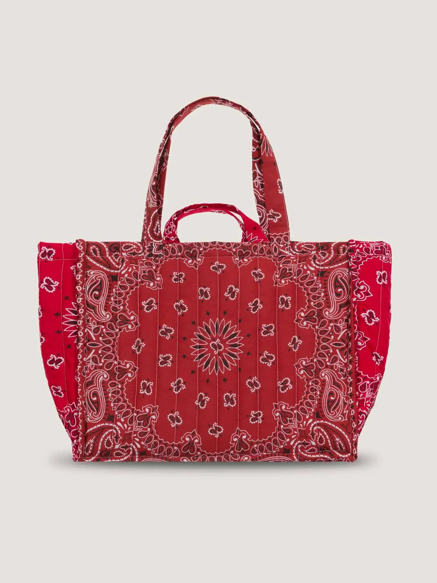 Maxi Cabas Matelassé - COEUR - Vintage Red / Real Red - Image 3