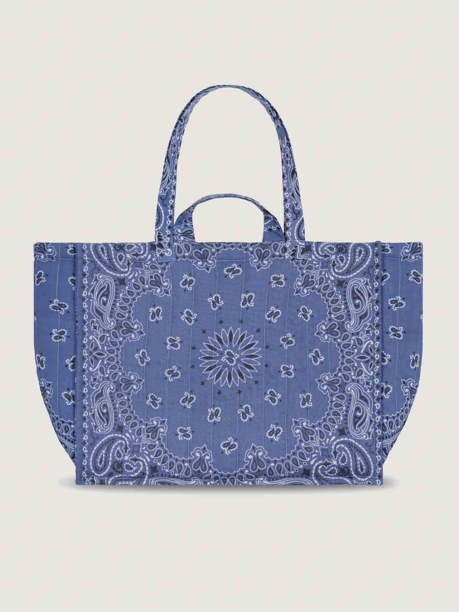 Maxi Cabas Matelassé - HAPPY FACE - All Chambray - Image 3