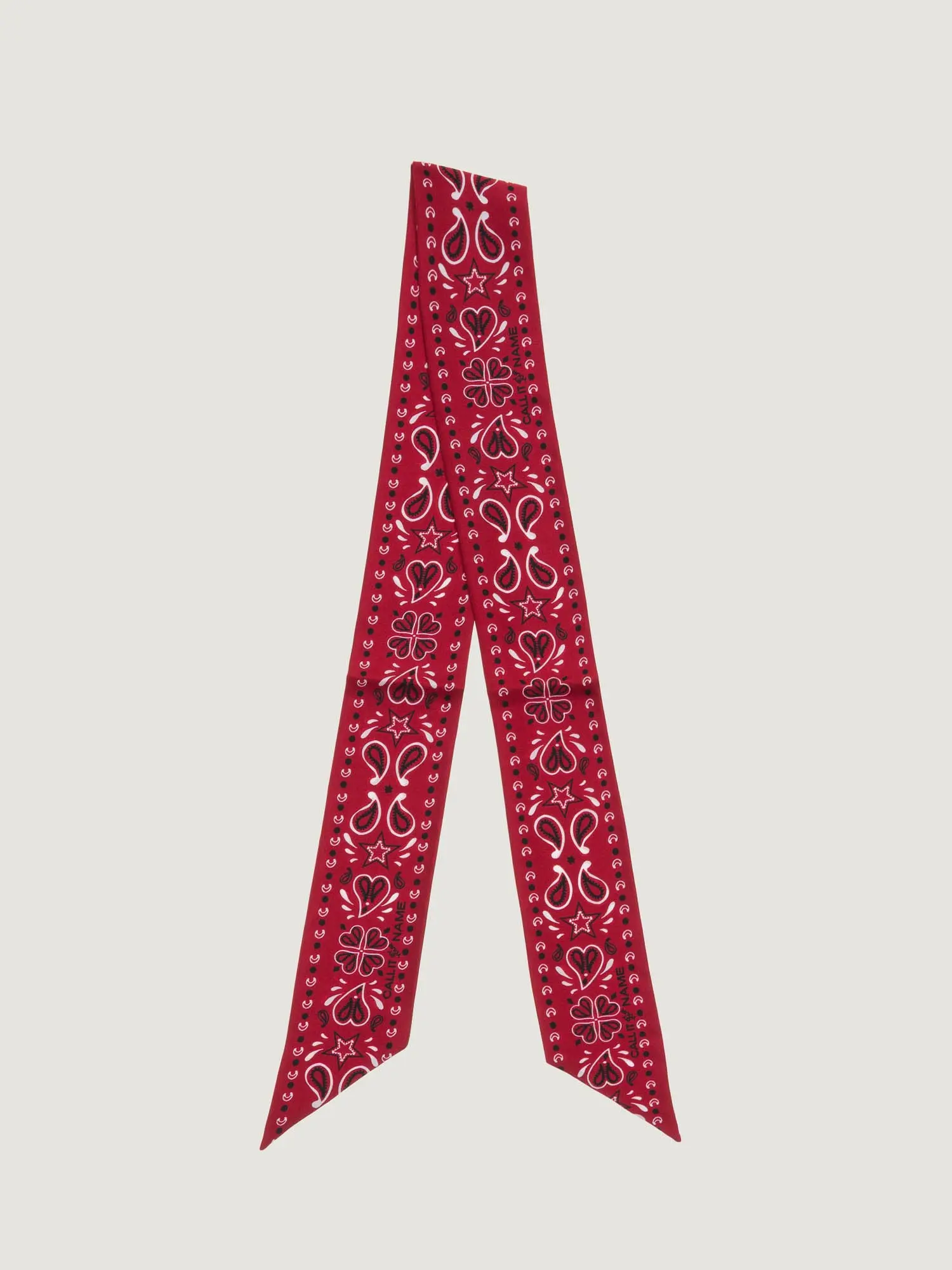 Mini Foulard en Soie - Rouge - Image 3