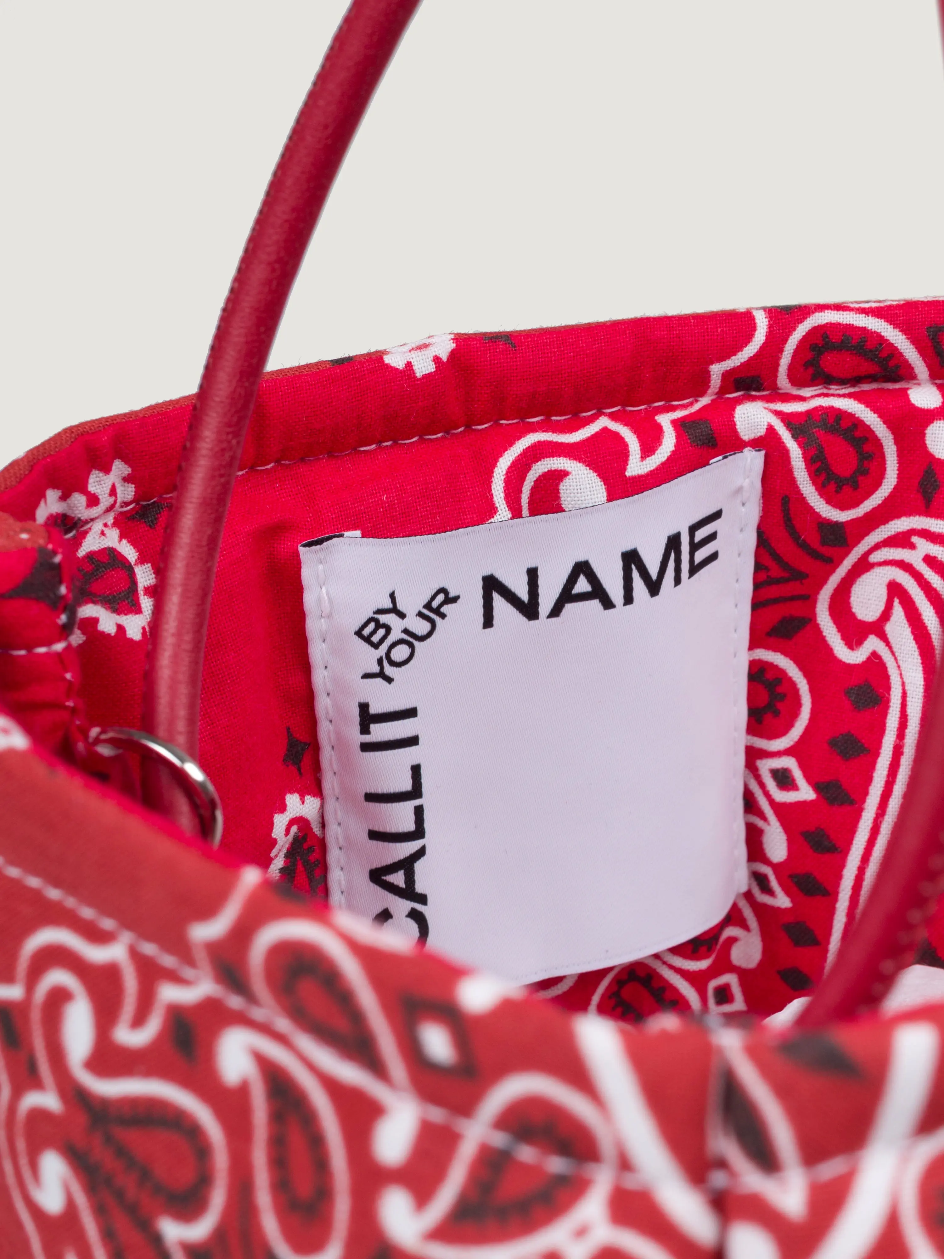 Sac Pétale brodé - COEUR - Vintage Red / Real Red - Image 3