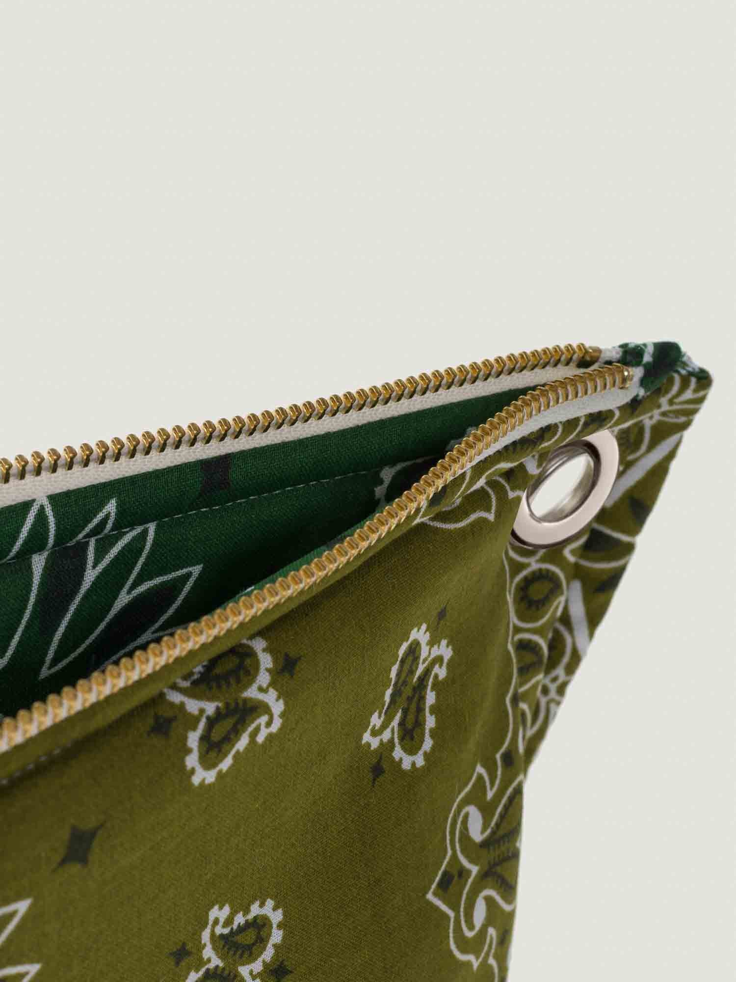 Pochette Œillets - Bronze / Vert Week-End - Image 4