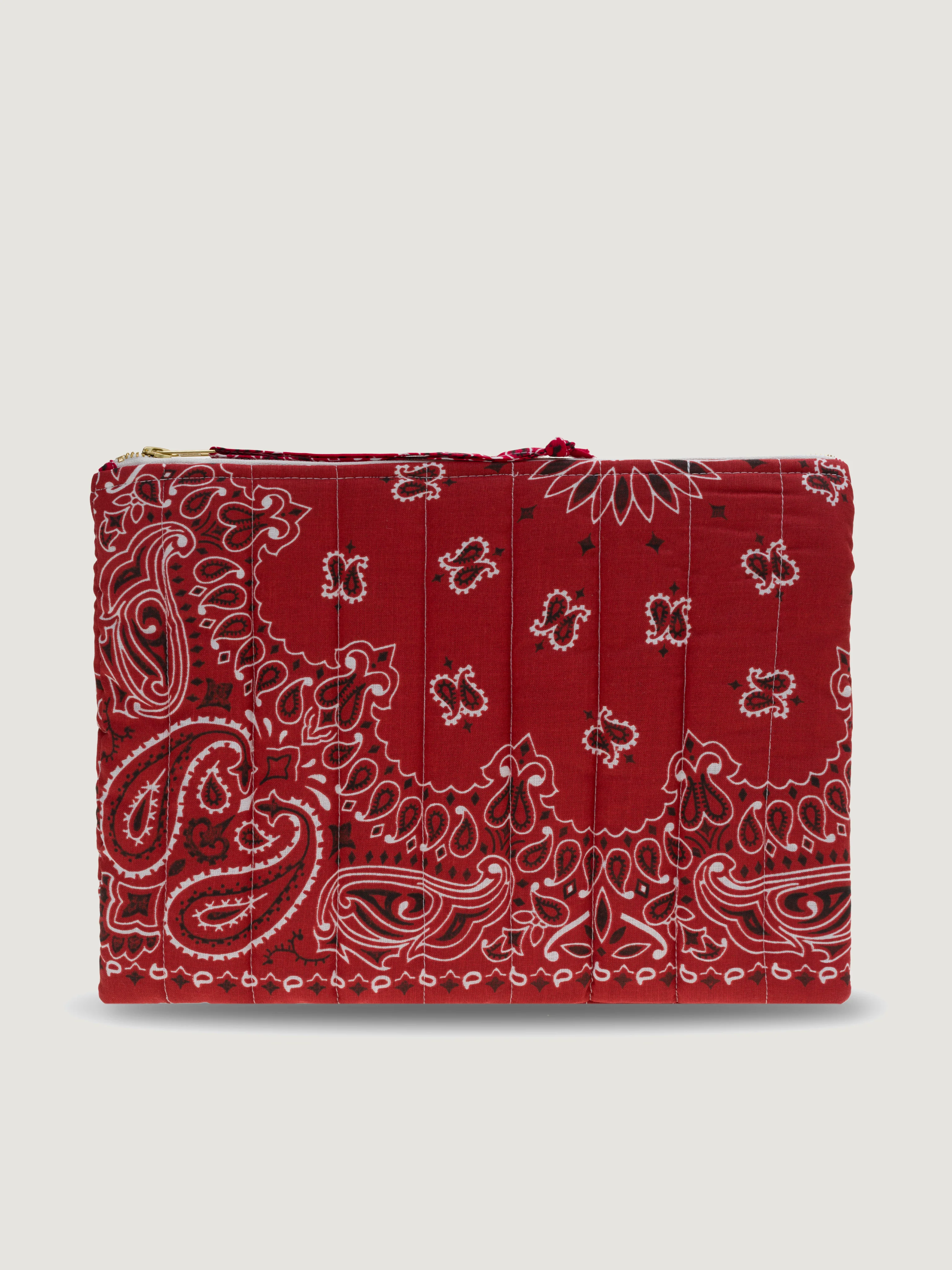 Pochette Zippée Matelassée - COEUR - Vintage Red / Real Red - Image 3
