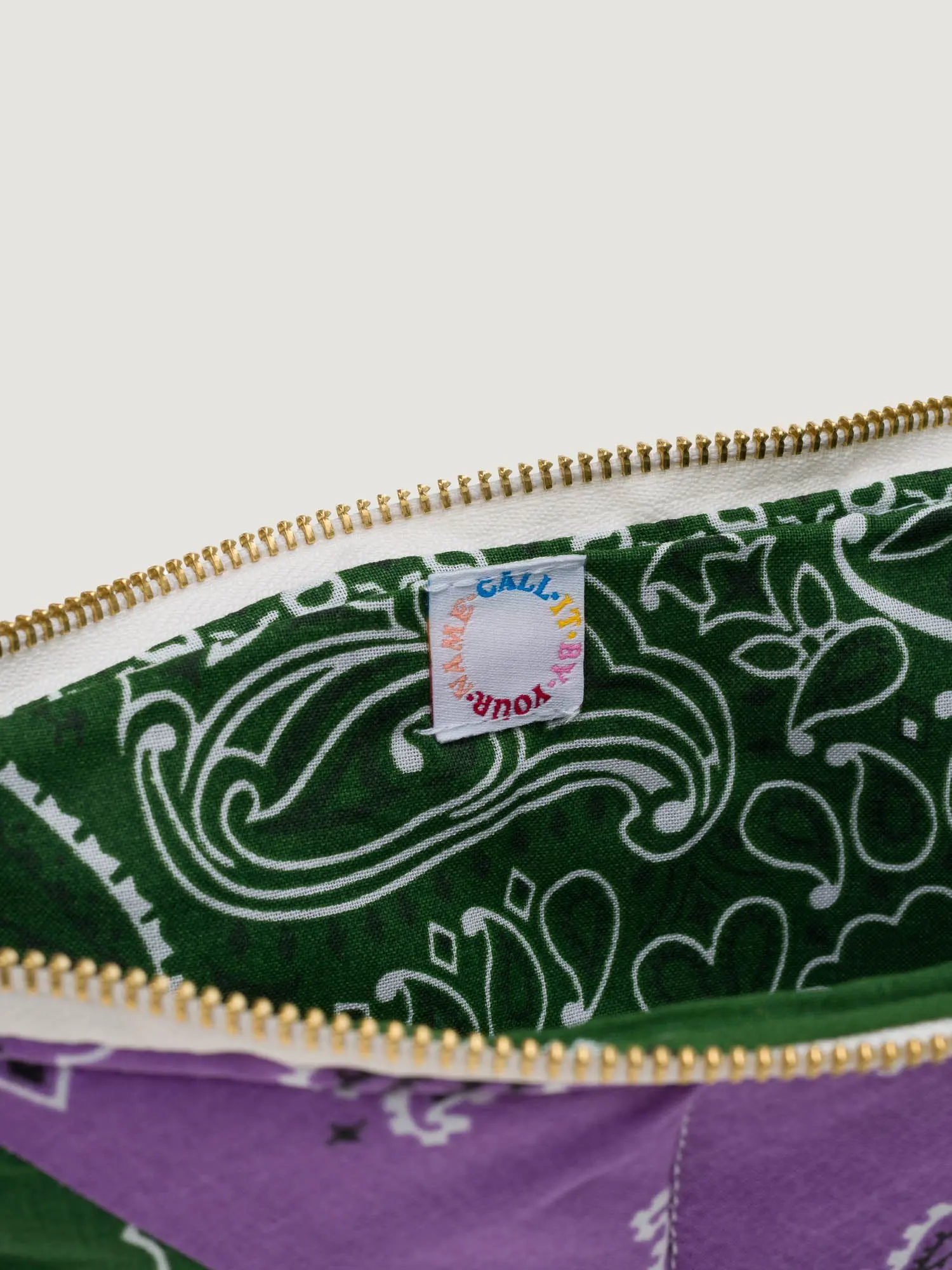 Pochette Zippée Matelassée - PATCHWORK - Lilas / Colorblock - Image 3