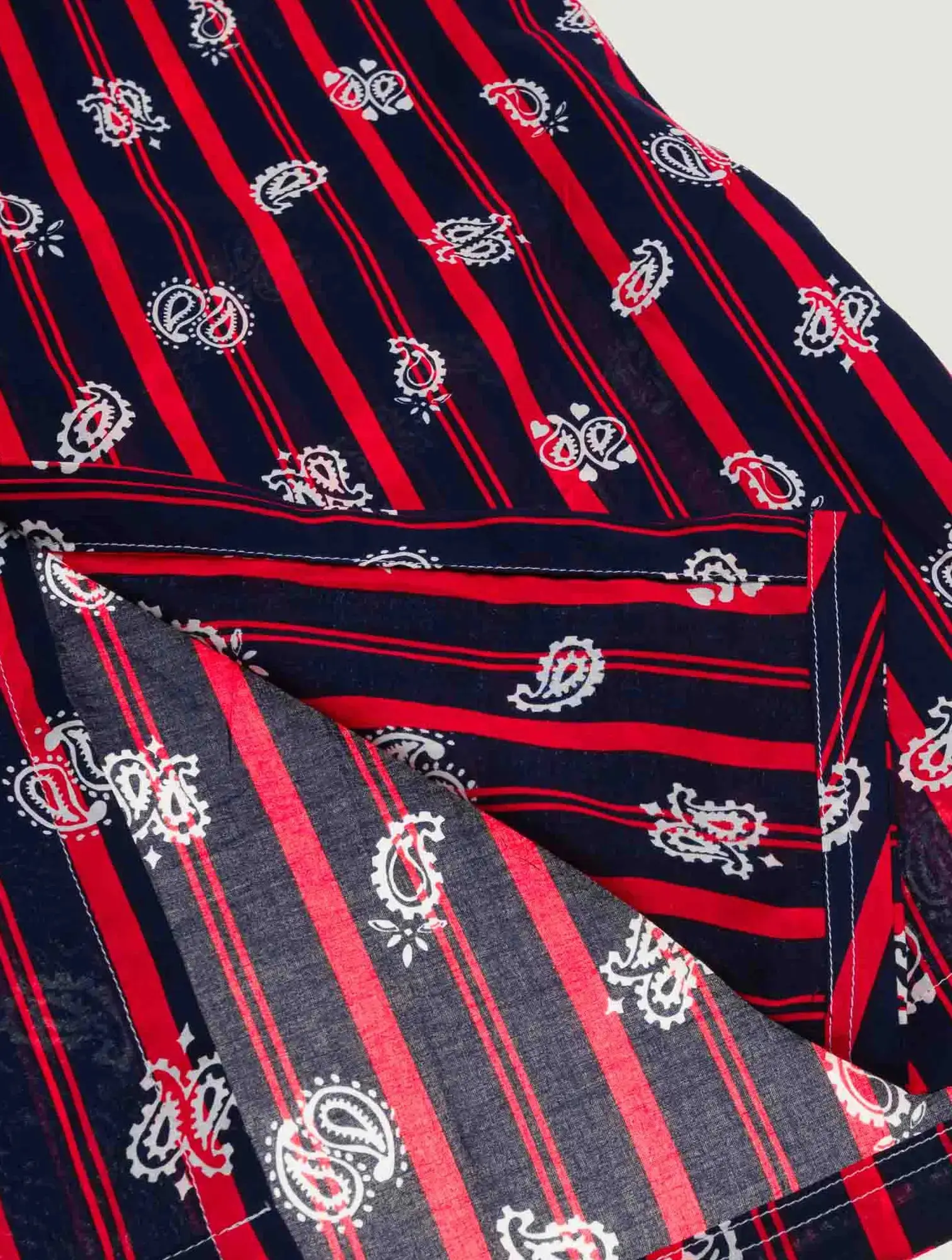 Robe Rayée - PAISLEY - Navy / Real Red - Image 5