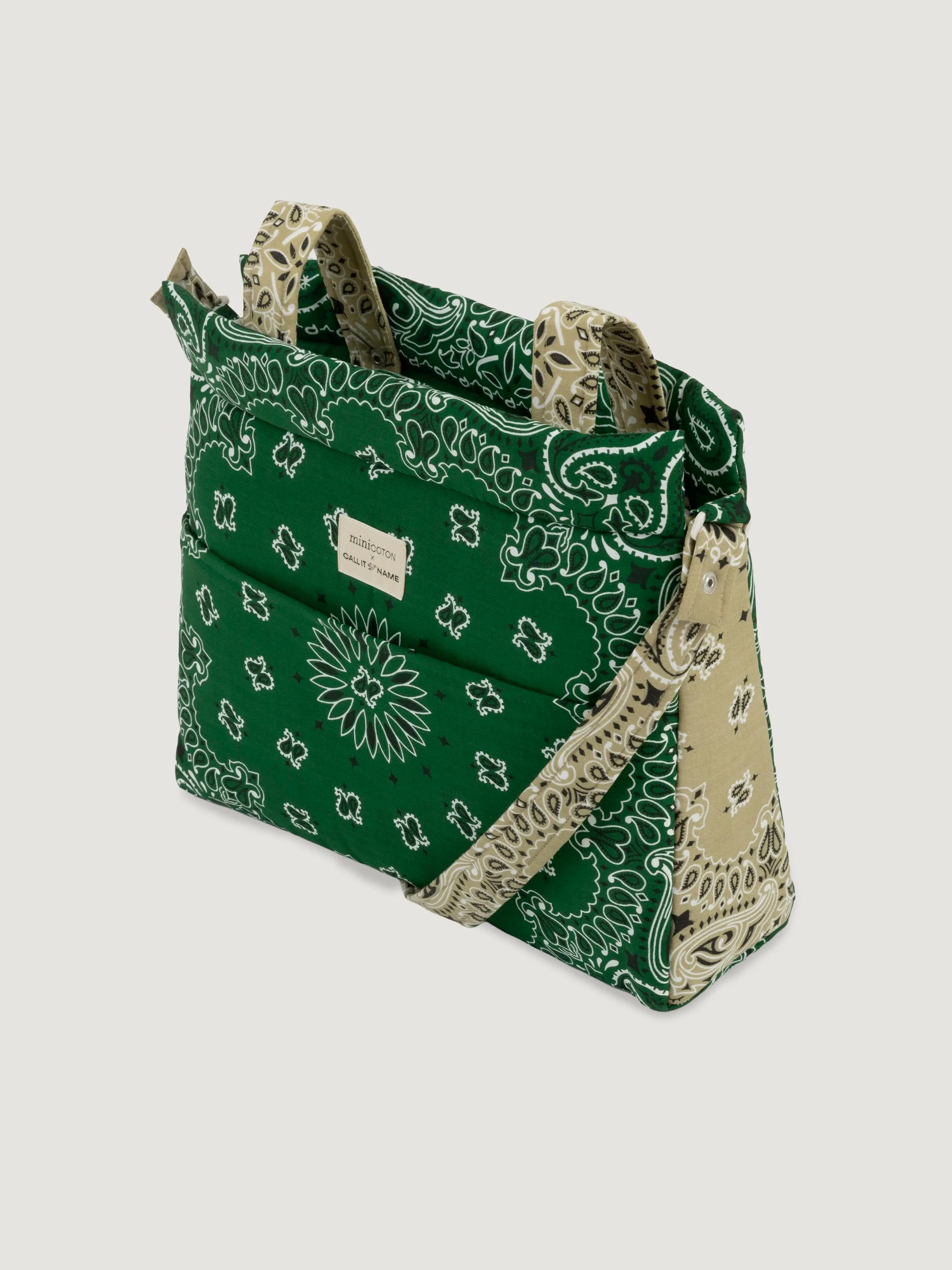 Sac Icon - Minicoton - Vert Weekend / Beige - Image 5