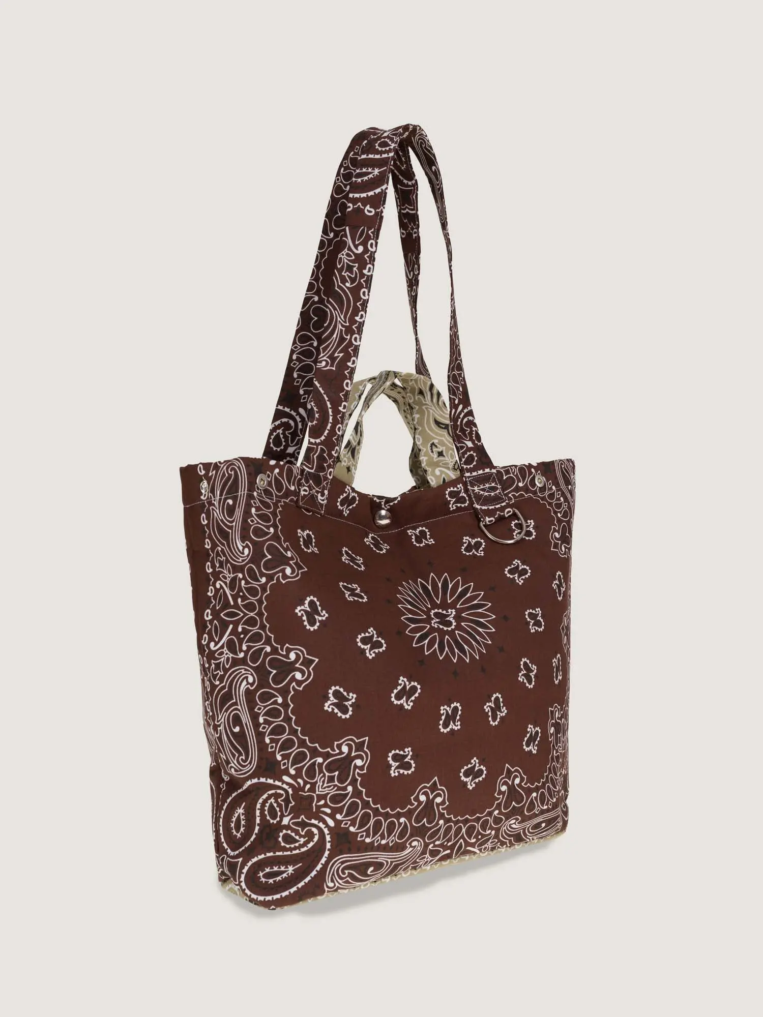 Sac Maxi Tote -  Marron / Beige - Image 3