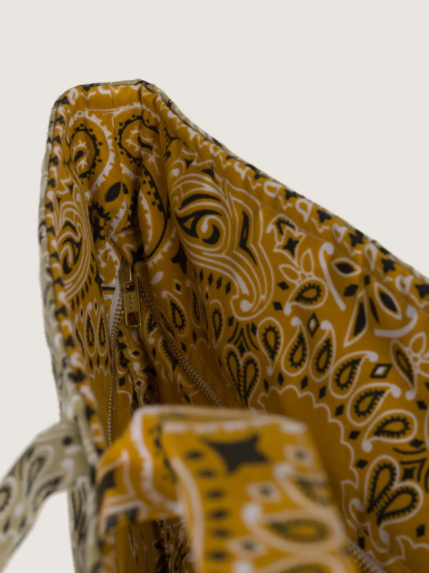 Sac Week-End - Beige / Moutarde - Image 6