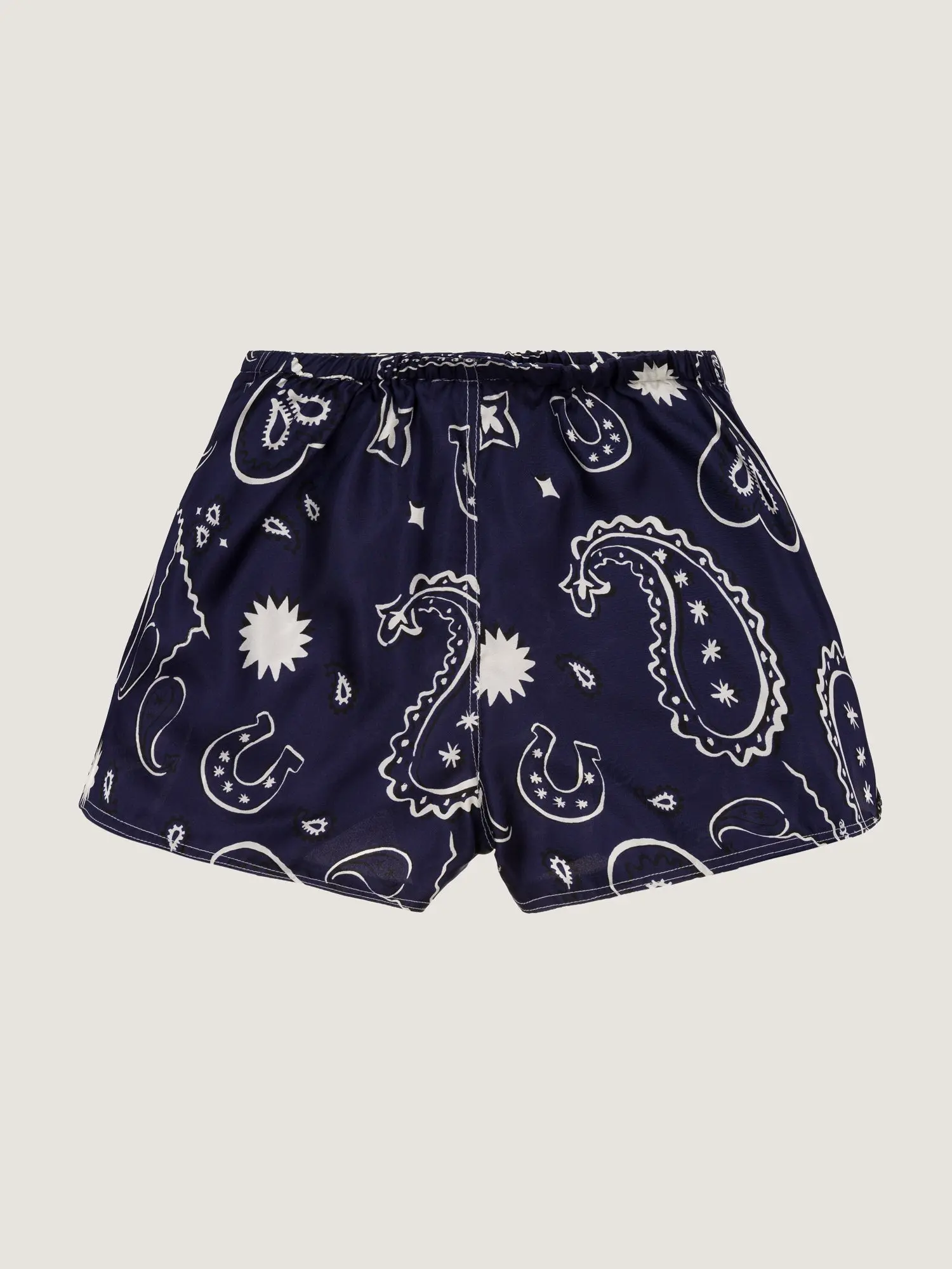 Short en Soie - HOWDY - Navy - Image 3