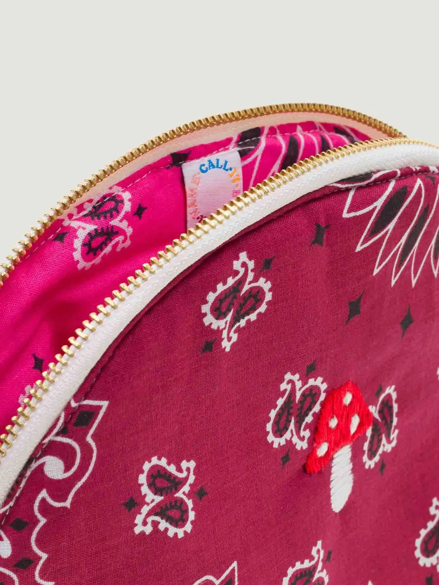 Mini Trousse de Toilette - CHAMPIGNON - Bordeaux / Fuchsia - Image 6