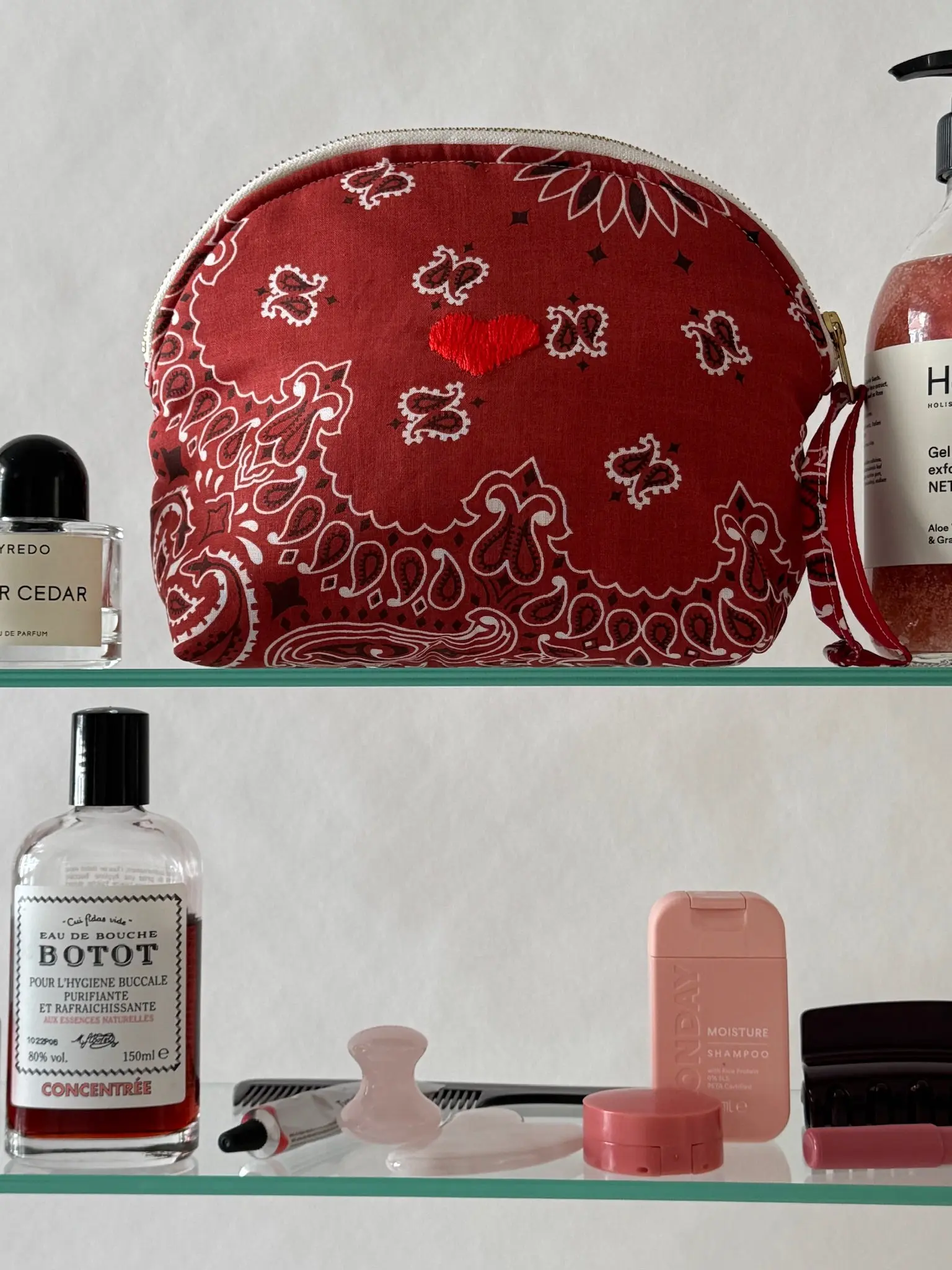 Mini Trousse de Toilette - COEUR - Vintage red / Real Red - Image 4